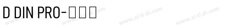 D DIN PRO字体转换